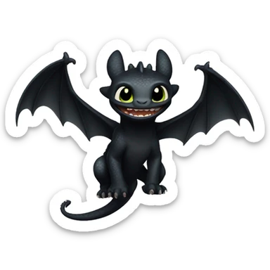 Toothless   sticker