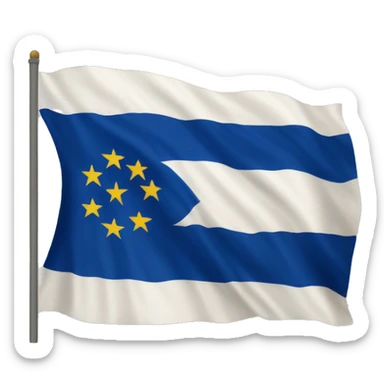 old Bosnian flag sticker