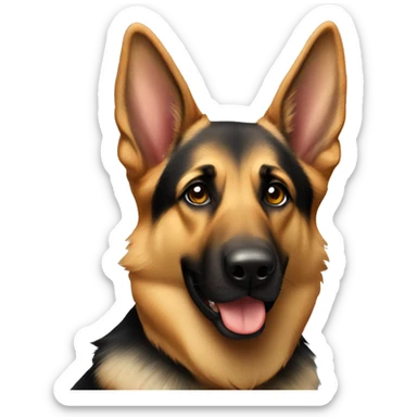 German shepherd sticker