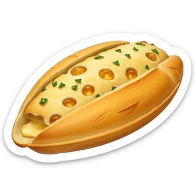 a space ship, except it is garlic bread sticker