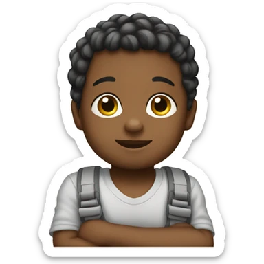 Carrier for a baby sticker