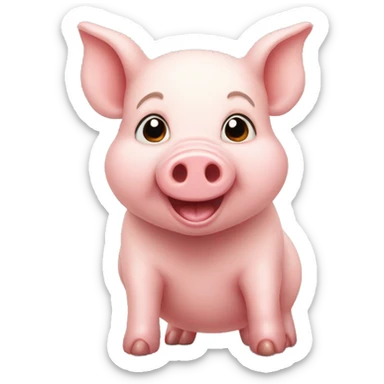 Piglet cartoon  sticker