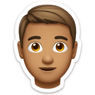 indina Young man in French Cut sticker