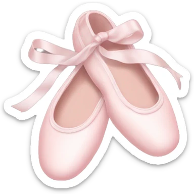 Pale pink ballet shoes sticker