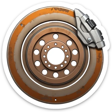 brake disk and caliper sticker