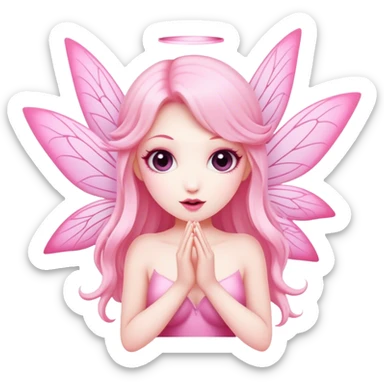 Pink fairies sticker
