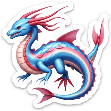 Gyarados-Milotic-Salamence-Suicune-Kyogre-fusion, full body sticker