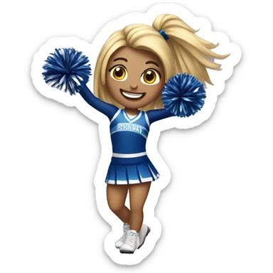 Cheerleader sticker