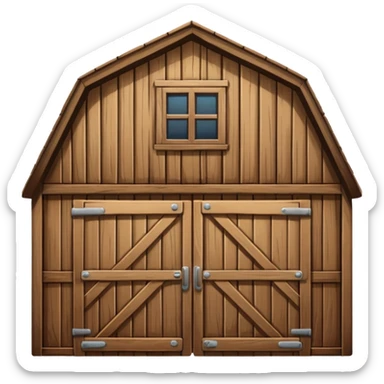 barn (iOS emoji style) sticker