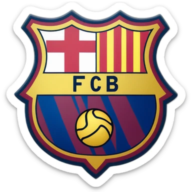 fc barcelona logo sticker