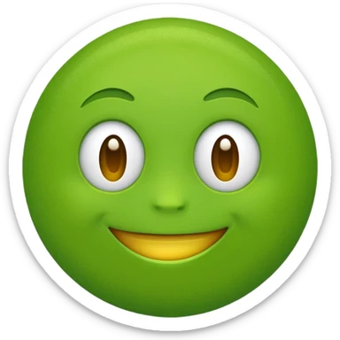 green emoji cute sticker