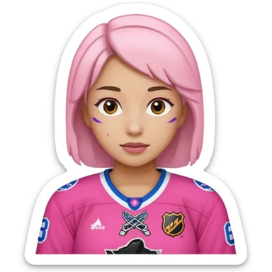 hockey rosa  sticker