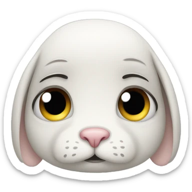 sad rabbit  sticker