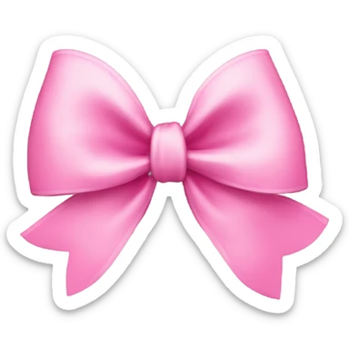 pink bow sticker