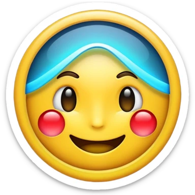 create a realistic emoji showing something showing real time dat sticker