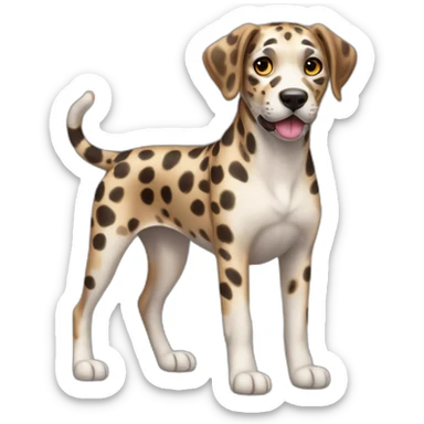 catahoula leopard dog full-body sticker