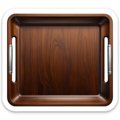 Wooden rectangular tray  sticker