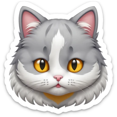 Kitty waiting sad face sticker