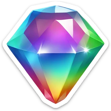 raimbow gem sticker