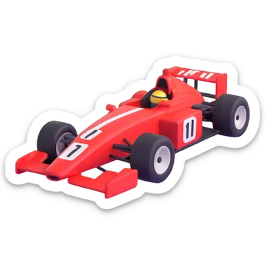 red race car sticker