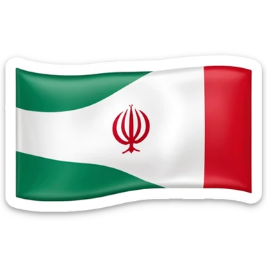Flag of Iran qajar aga Mohammad khan  sticker