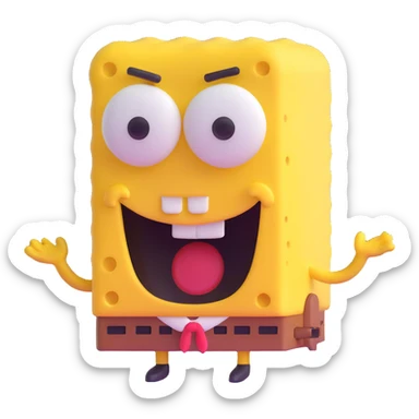 Bob leponge  sticker