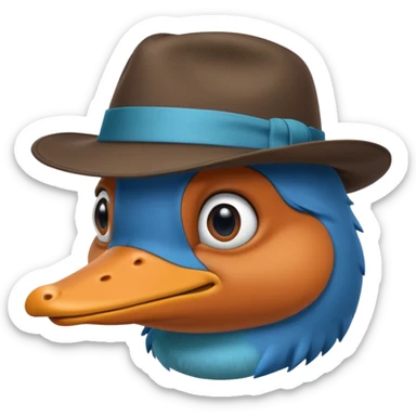 Perry the platypus sticker