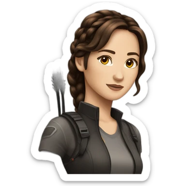 Katniss hunger games sticker