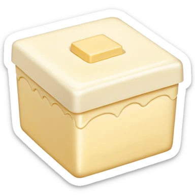 butter cream box sticker