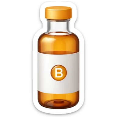Vitamin b6 in a bottle sticker