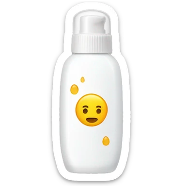 little facial sunscreen bottle sticker