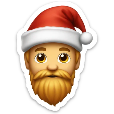Dwarf with christmas hat sticker