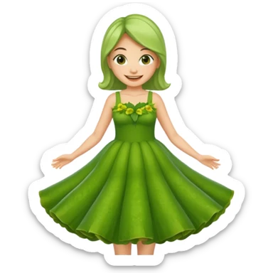 zucchini woman sticker