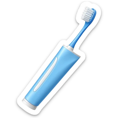 toothpaste and toothbrush sticker