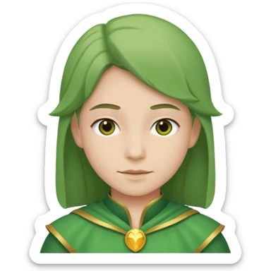 green costume sticker