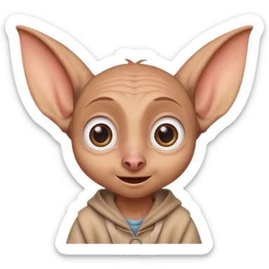 Dobby saying happy birthday  sticker