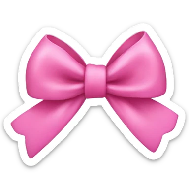 pink bow sticker