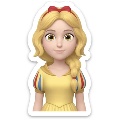 Une fille comme blanche neige sticker