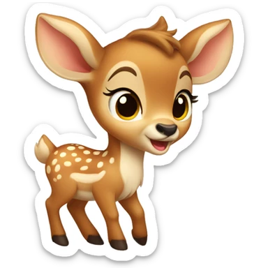 Baby disney deer sticker