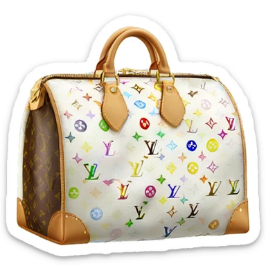 Louis Vuitton bag white sticker
