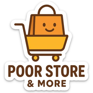 Convince store named Poor Store & More sticker