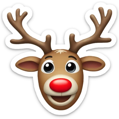 Red Nosed Reindeer sticker