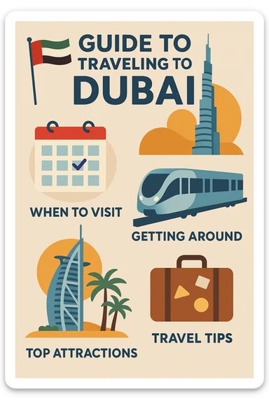 guide to traveling to Dubai sticker