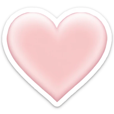 Heart Light pink sticker