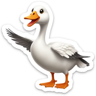 Silly goose  sticker
