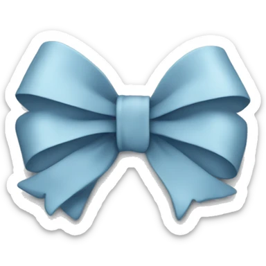 Bow-blue-grey-coloured sticker