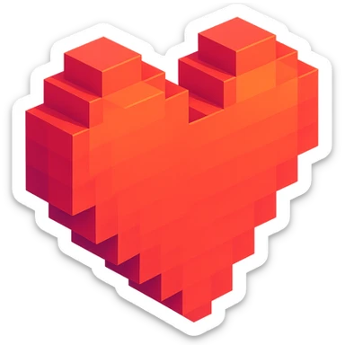 Heart sticker