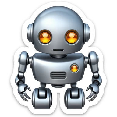 Drop robot sticker