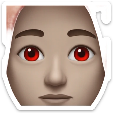 A pair of bloodshot eyes sticker