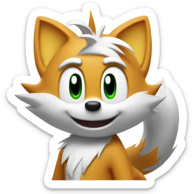 Tails from sonic sticker